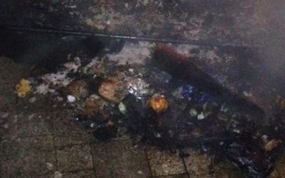 11.01.2015 Brand Abfallbehälter