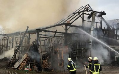 02.11.2019 Brand landwirtschaftliches Gebäude