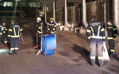 30.11.2020 Gerissener Hydraulikschlauch verursachte Ölaustritt