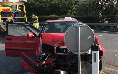 24.08.2017 Aufräumarbeiten nach Verkehrsunfall