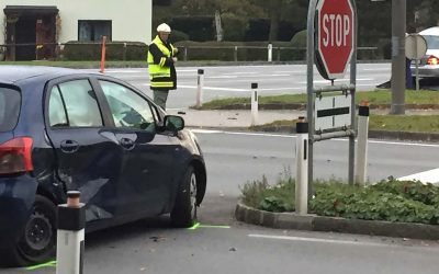 21.10.2017 Aufräumarbeiten nach Verkehrsunfall