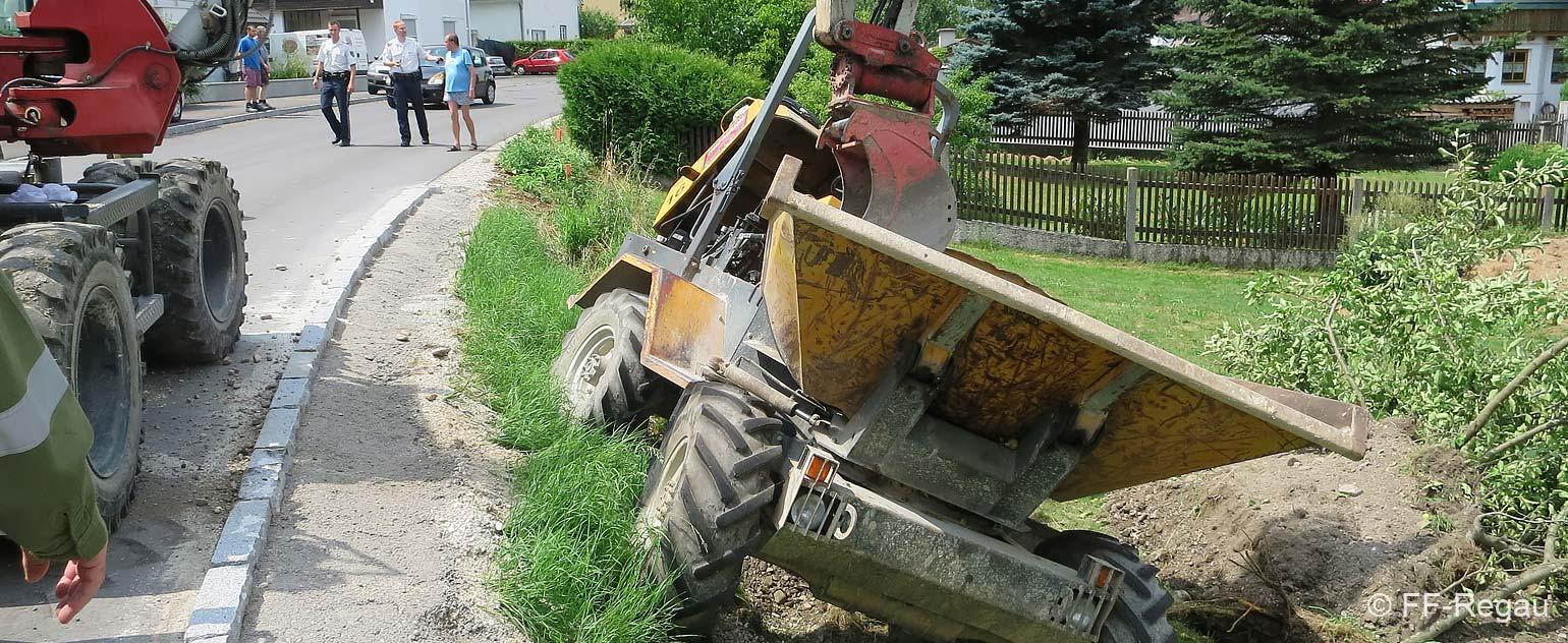 Verkehrsunfall-Muldenkipper-Intro