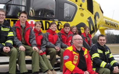 10.03.2018 Unsere Jugendgruppe besuchte den Notarzthubschrauberstützpunkt in Suben