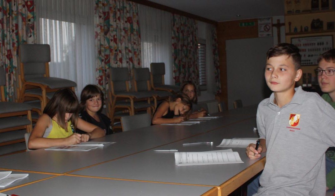 23.09.2016 Vorbereitung Erprobung und Wissenstest