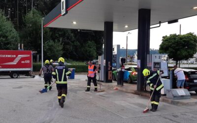 07.08.2022 Treibstoffaustritt bei Tankstelle